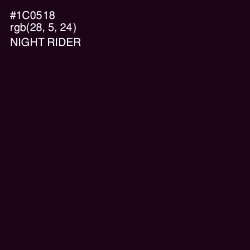 #1C0518 - Night Rider Color Image